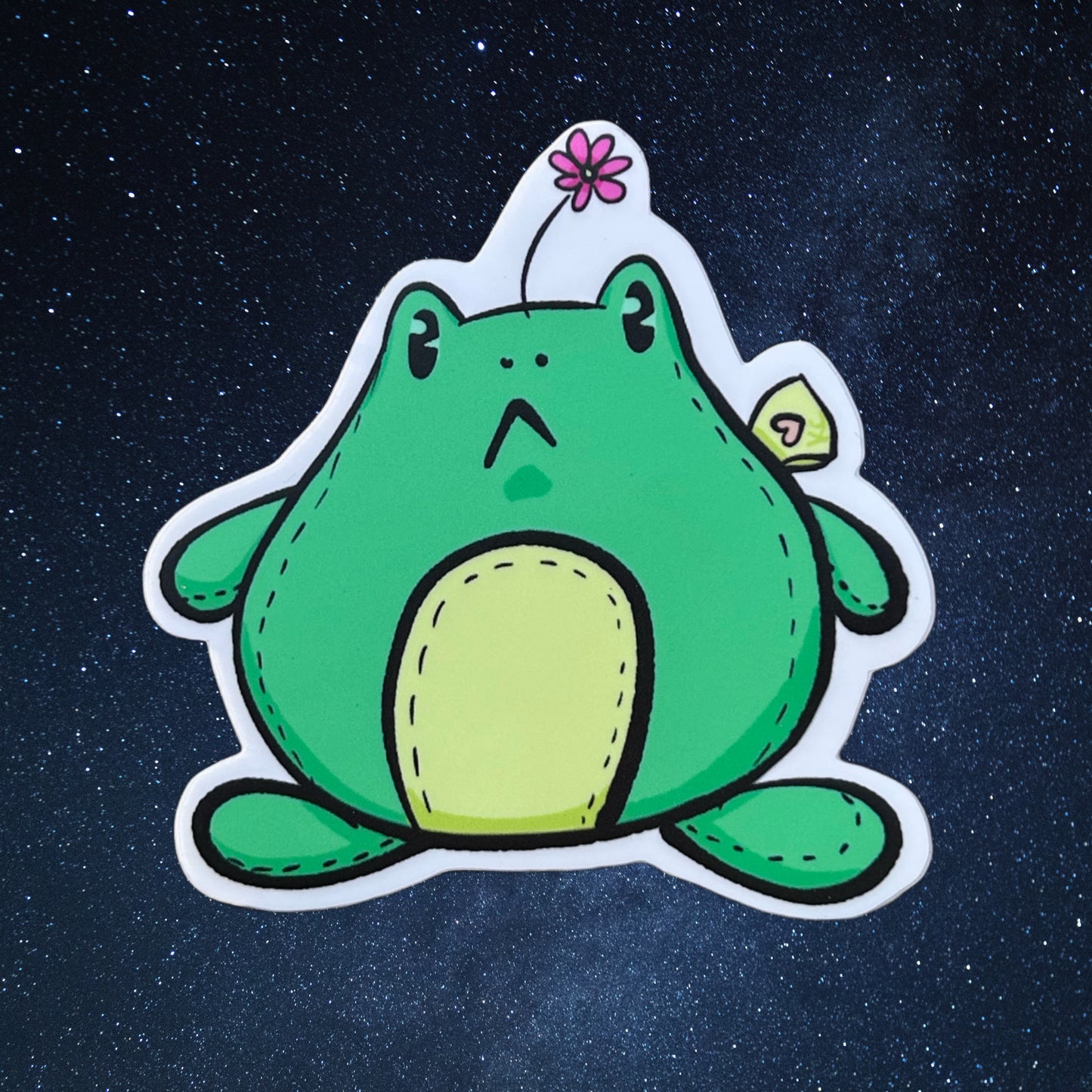 Frog Stuffy Sticker