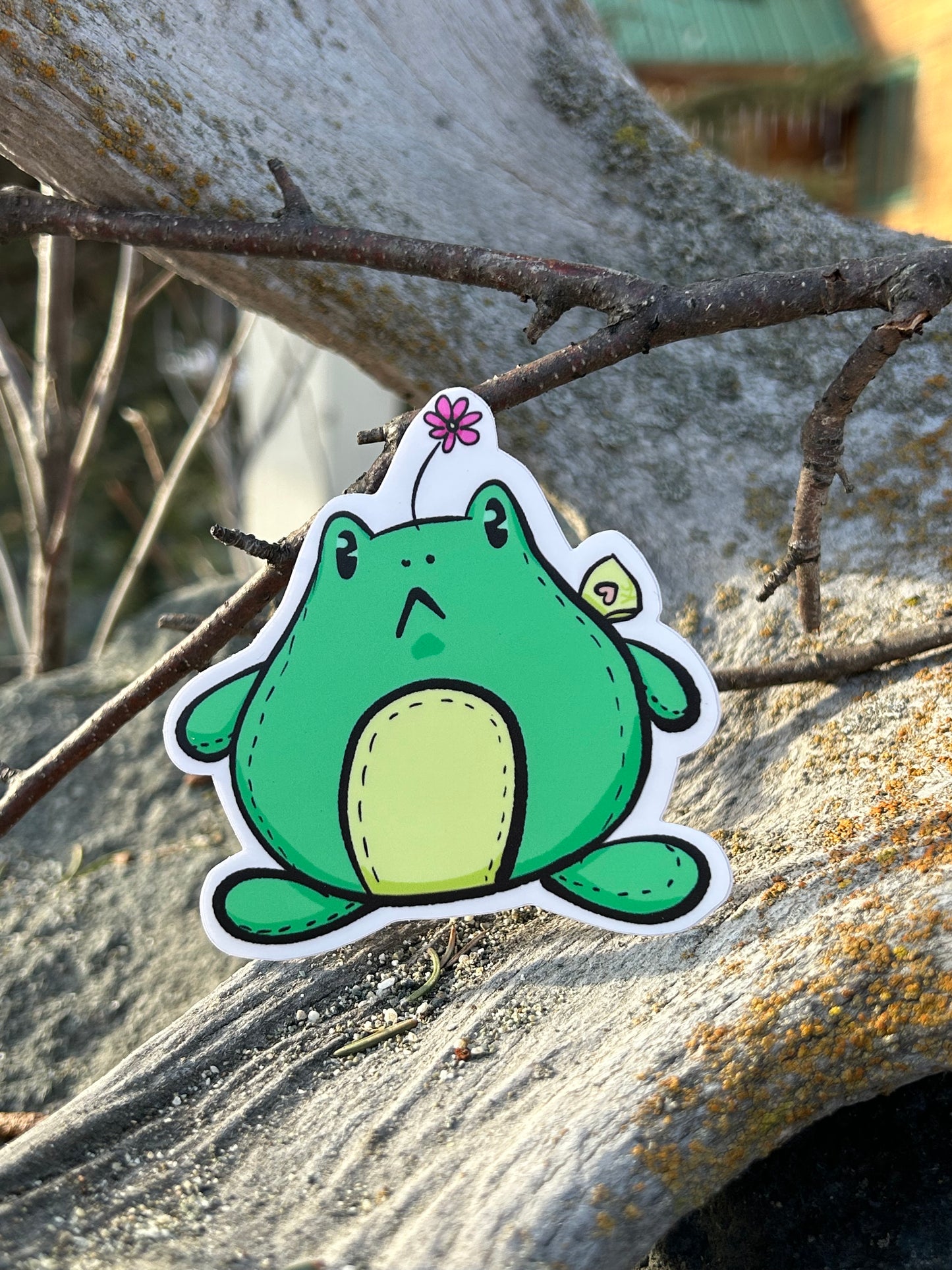Frog Stuffy Sticker